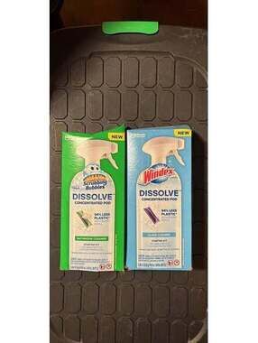 Bathroom cleaner/ glass cleaner non liquid